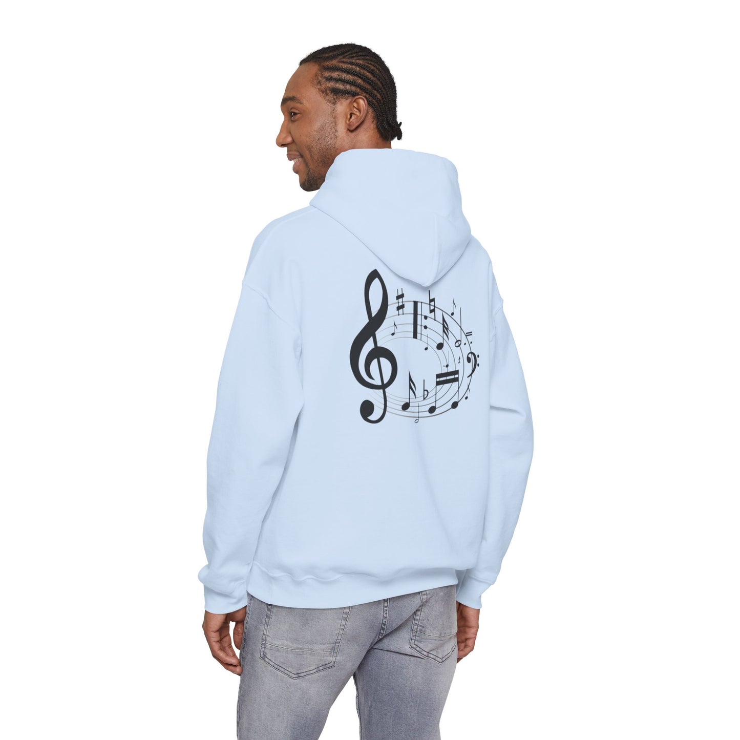Music Lovers  Hooded Sweatshirt – 'Without Music, Life Would Be a Mistake'