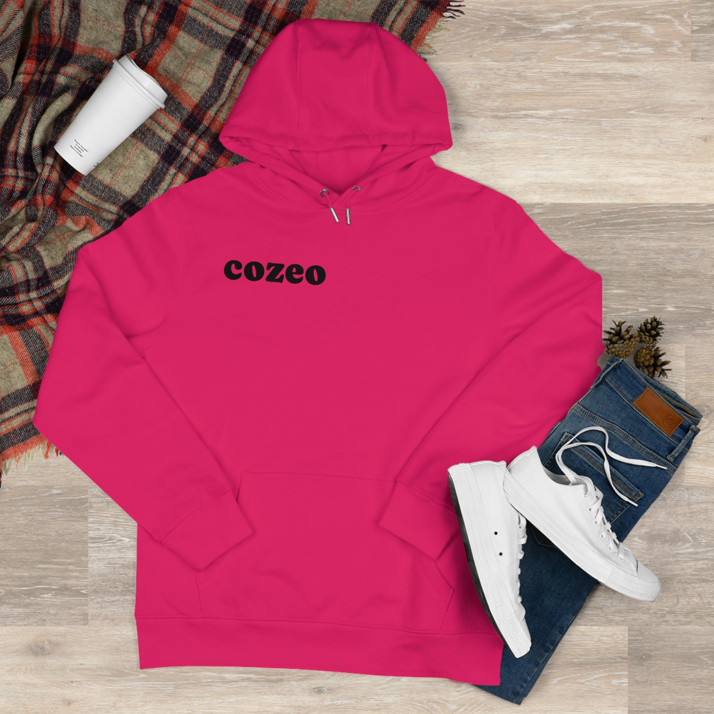 Stylish Cozeo King Hooded Sweatshirt, Casual Wear, Gift for Him, Streetwear Fashion, Cozy Sweatshirt