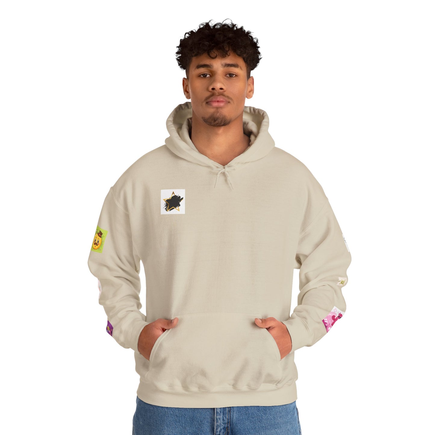 Colorful Graphic Hoodie, Fun Streetwear Sweatshirt,  Fashion, Casual Wear, Unique Gift, Trendy Apparel
