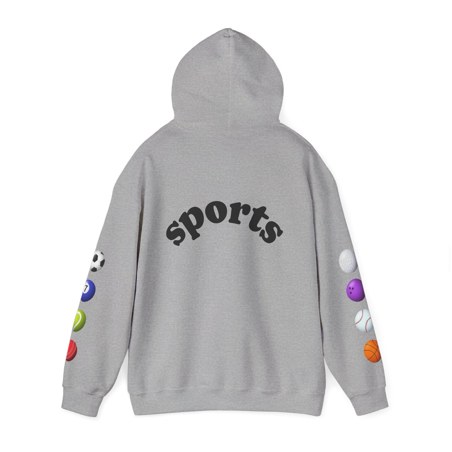 Sports-Themed Hoodie, Perfect for Athletes, Gifts for Sports Lovers, Cozy Sweatshirt for Game Days, Casual Wear