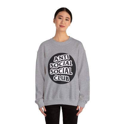Crewneck Sweatshirt - Anti Social Club Edition, Cozy Sweatshirt, Streetwear Fashion, Gift for Introverts, Lounge Wear, Casual Outfit