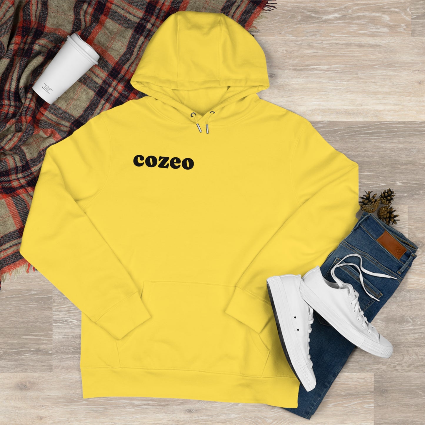 Stylish Cozeo King Hooded Sweatshirt, Casual Wear, Gift for Him, Streetwear Fashion, Cozy Sweatshirt