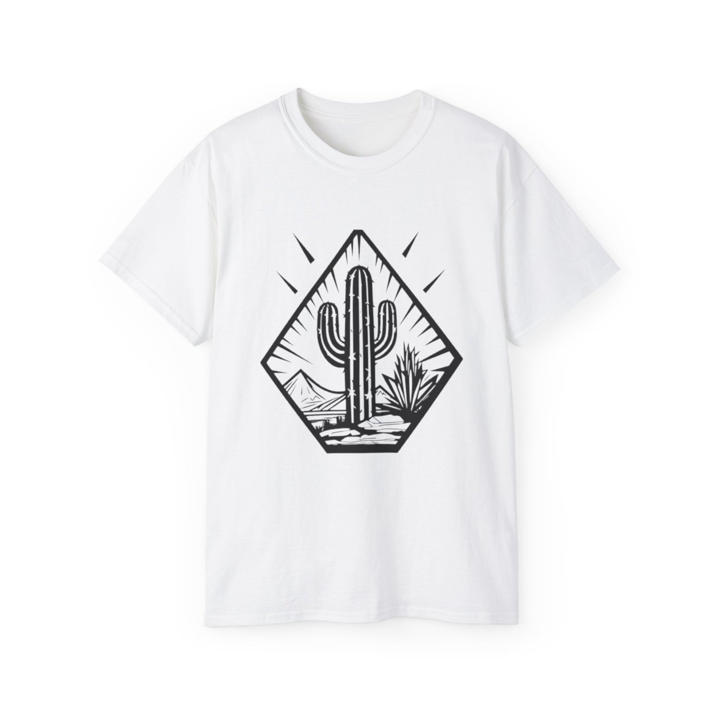 Desert Cactus Tee, Travel Shirt, Nature Lover Gift, Summer Apparel, Outdoorsy Style, Graphic T-shirt