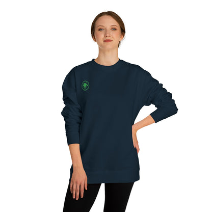 Palm Tree Crew Neck Sweatshirt, Casual Wear, Beach Vibes Apparel, Everyday Comfort, Gift for Him or Her