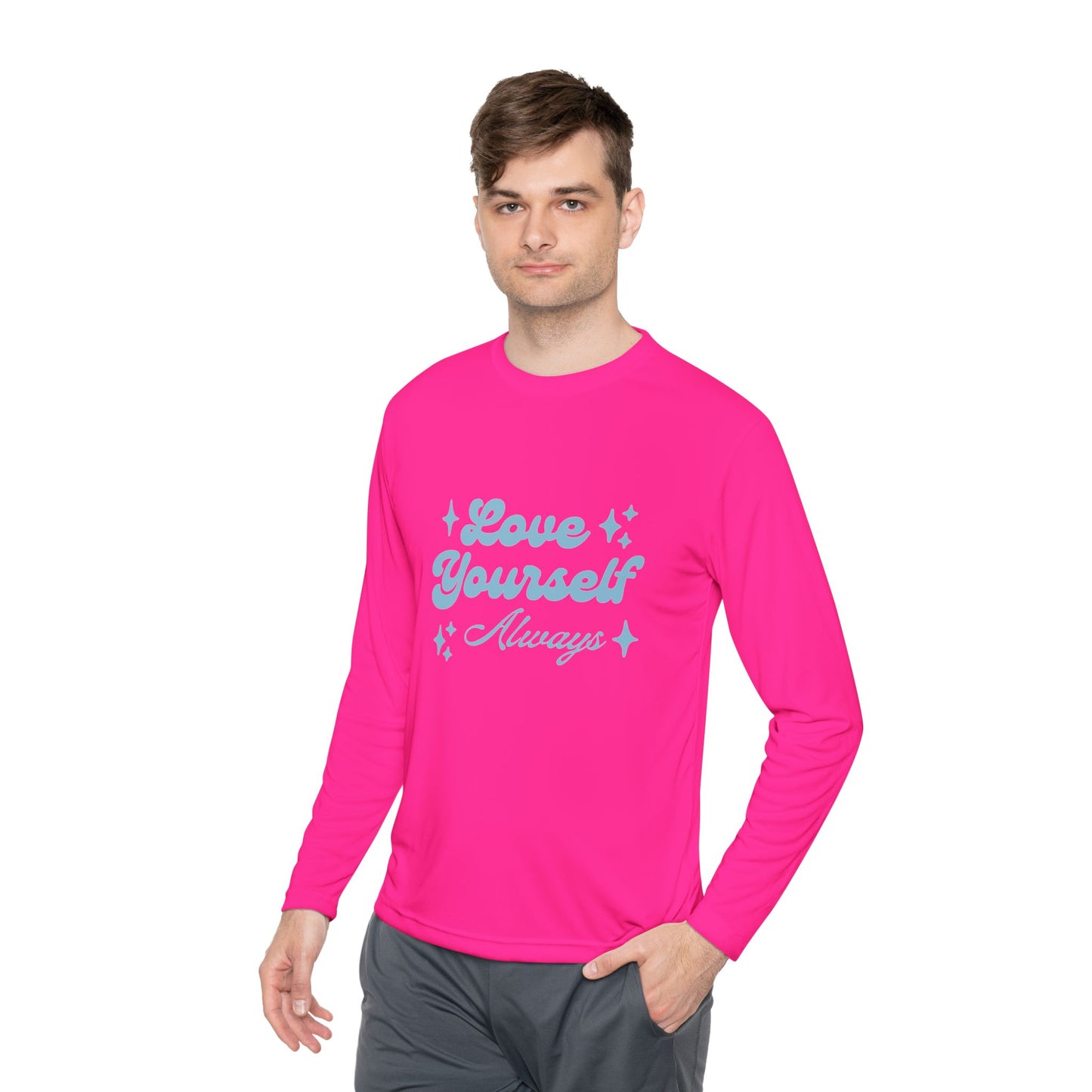 Love Yourself Long Sleeve Tee |  Comfort Wear, Self-Care Gift, Inspirational Shirt, Casual Outfit, Modern Apparel