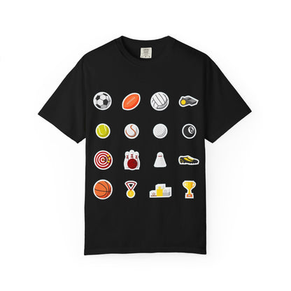 Sporty Icon T-Shirt, Casual Wear, Gift for Athletes, Sports Lovers, Fun Workout Shirt, Sports Themed Apparel