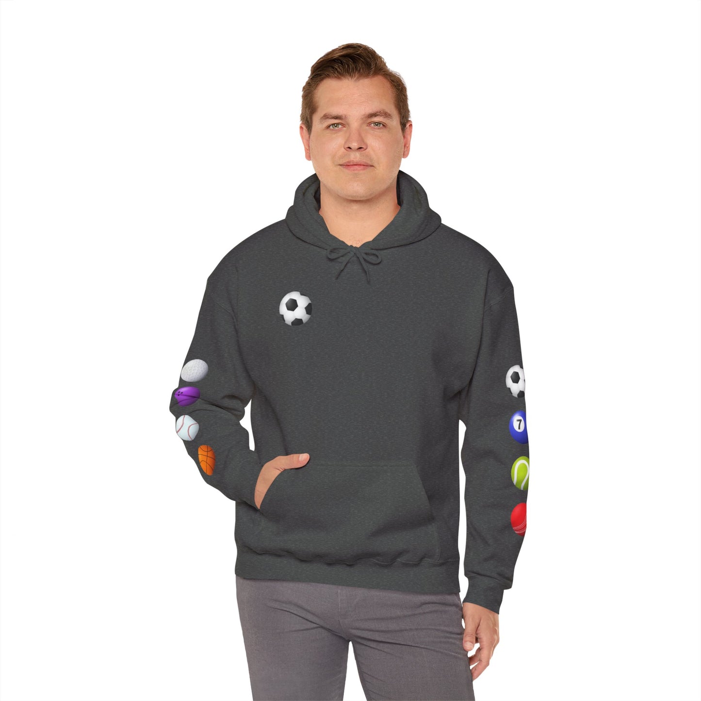 Sports-Themed Hoodie, Perfect for Athletes, Gifts for Sports Lovers, Cozy Sweatshirt for Game Days, Casual Wear