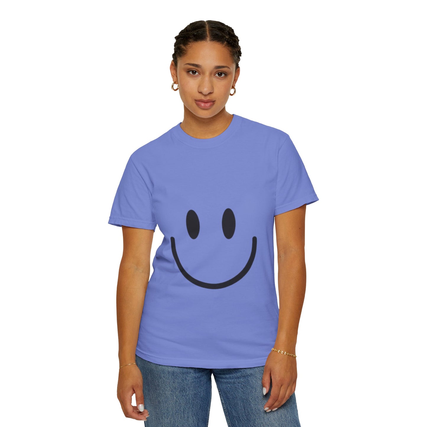 Smiley Face  T-Shirt, Fun Graphic Tee, Casual Wear, Gift for Friends, Positive Vibes Shirt, Happy Birthday Gift, Summer Essentials