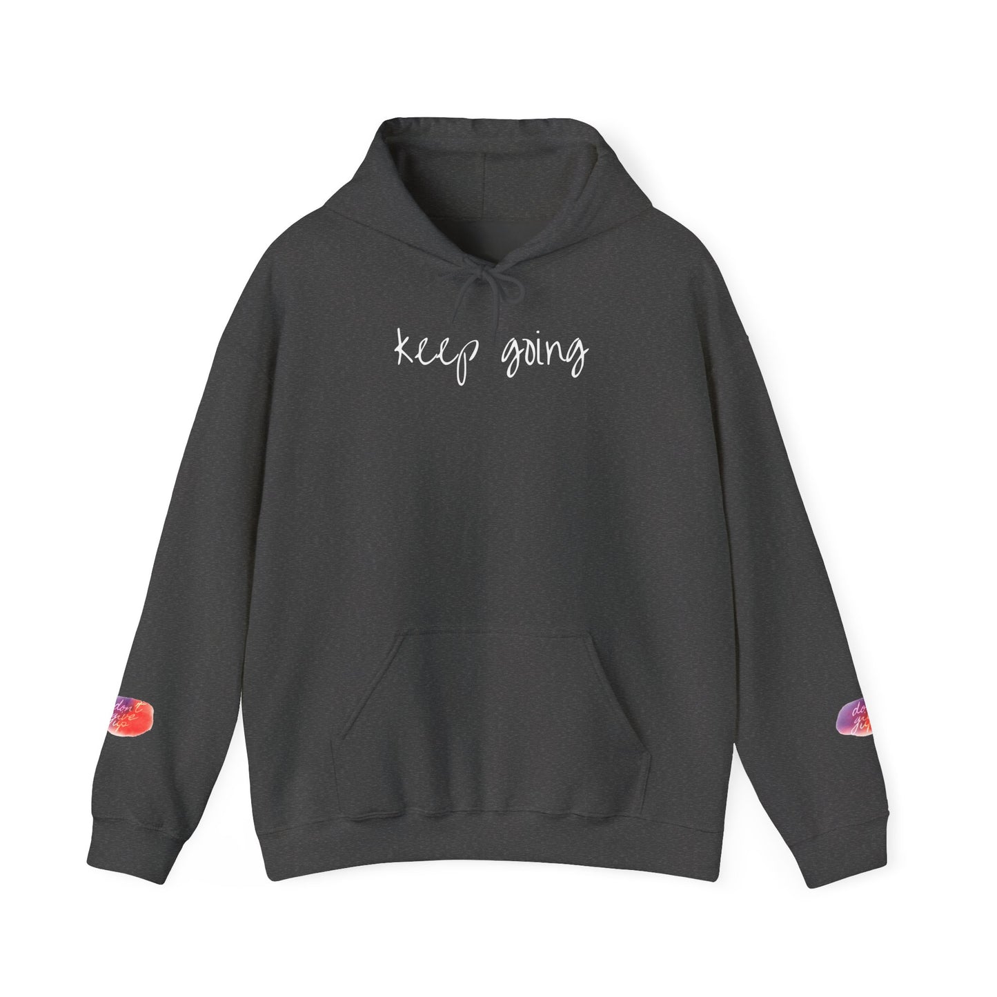 keep going design Heavy Blend™ Hooded Sweatshirt