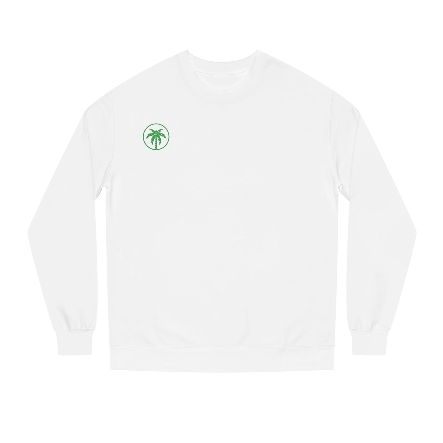 Palm Tree Crew Neck Sweatshirt, Casual Wear, Beach Vibes Apparel, Everyday Comfort, Gift for Him or Her