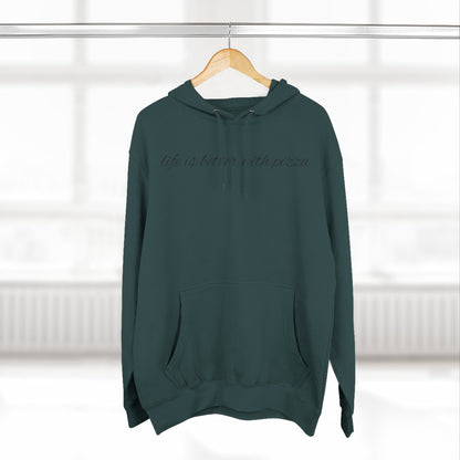 Cozy Pizza Hoodie, Fun Graphic Fleece Sweatshirt, Ideal for Food Lovers, Casual Wear, Gift for Pizza Lovers, Comfort and Style