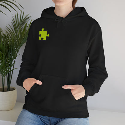 Colorful Puzzle Piece Hoodie for Creative Minds, Perfect for Gifts, Cozy Sweatshirt for Everyday Wear,