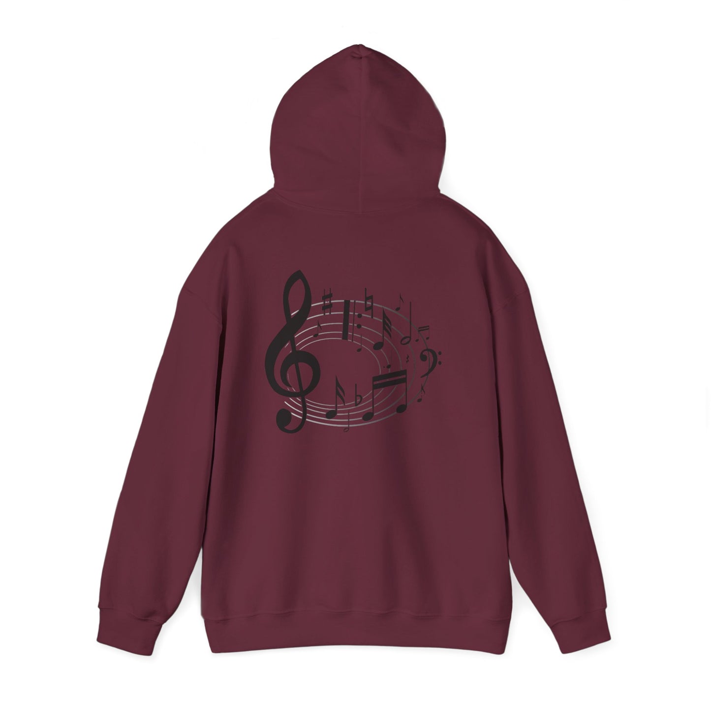 Music Lovers  Hooded Sweatshirt – 'Without Music, Life Would Be a Mistake'