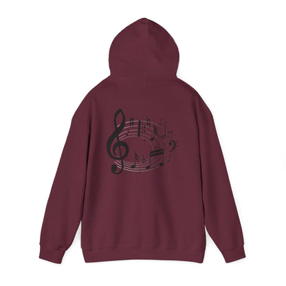 Music Lovers  Hooded Sweatshirt – 'Without Music, Life Would Be a Mistake'