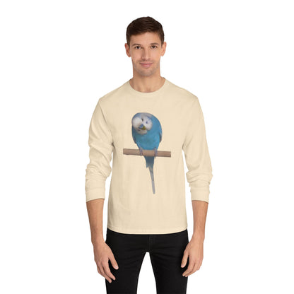 Funny Parrot Long Sleeve T-Shirt, Bird Lover's Gift,  Tee for Animal Enthusiasts, Cute Graphic Tee, Casual Wear