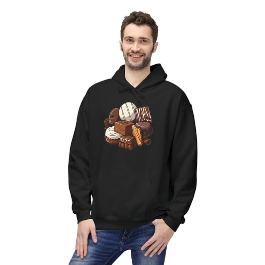 Indulgent Treats Hoodie - Perfect for Dessert Lovers, Cozy Gift, Snack Enthusiast Apparel, Sweet Tooth Hoodie, Funny Dessert Wear