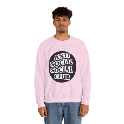 Crewneck Sweatshirt - Anti Social Club Edition, Cozy Sweatshirt, Streetwear Fashion, Gift for Introverts, Lounge Wear, Casual Outfit