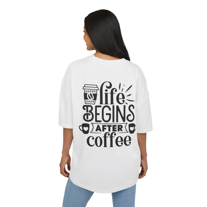 Life Begins After Coffee Box Tee,  Graphic T-Shirt, Casual Coffee Lover Apparel, Gift for Coffee Enthusiasts, Comfortable [...]