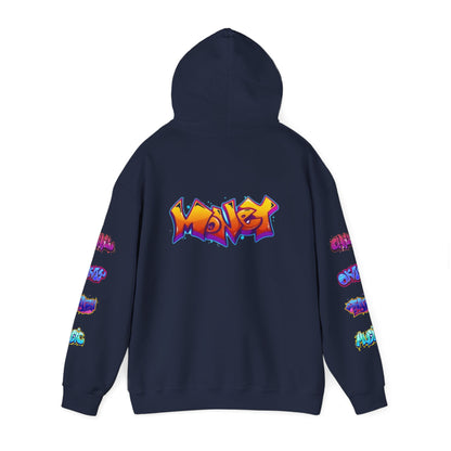 Graffiti Art  Hoodie - Cozy Streetwear, Unique Gift for Art Lovers, Perfect for Festivals, Casual Wear, Cool Graphic Sweatshirt