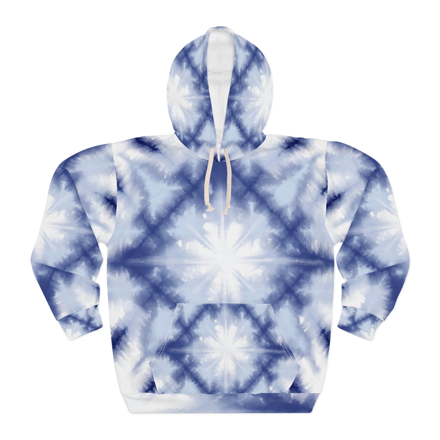 Tie-Dye  Pullover Hoodie - Cozy AOP Design, Casual Wear, Perfect Gift for All Seasons, Trendy Streetwear