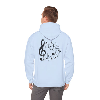 Music Lovers  Hooded Sweatshirt – 'Without Music, Life Would Be a Mistake'