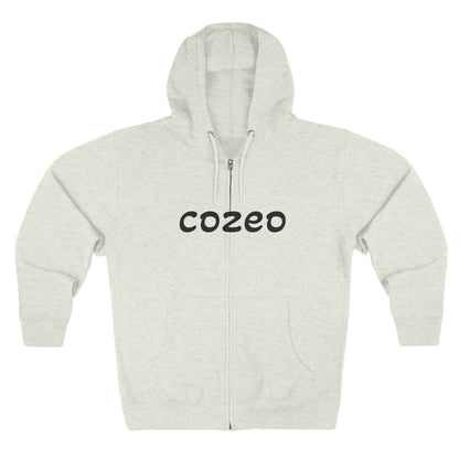 Cozeo Zip Hoodie, Comfortable Sweatshirt, Casual Fashion, Gift for Friends, Cozy Layering Piece