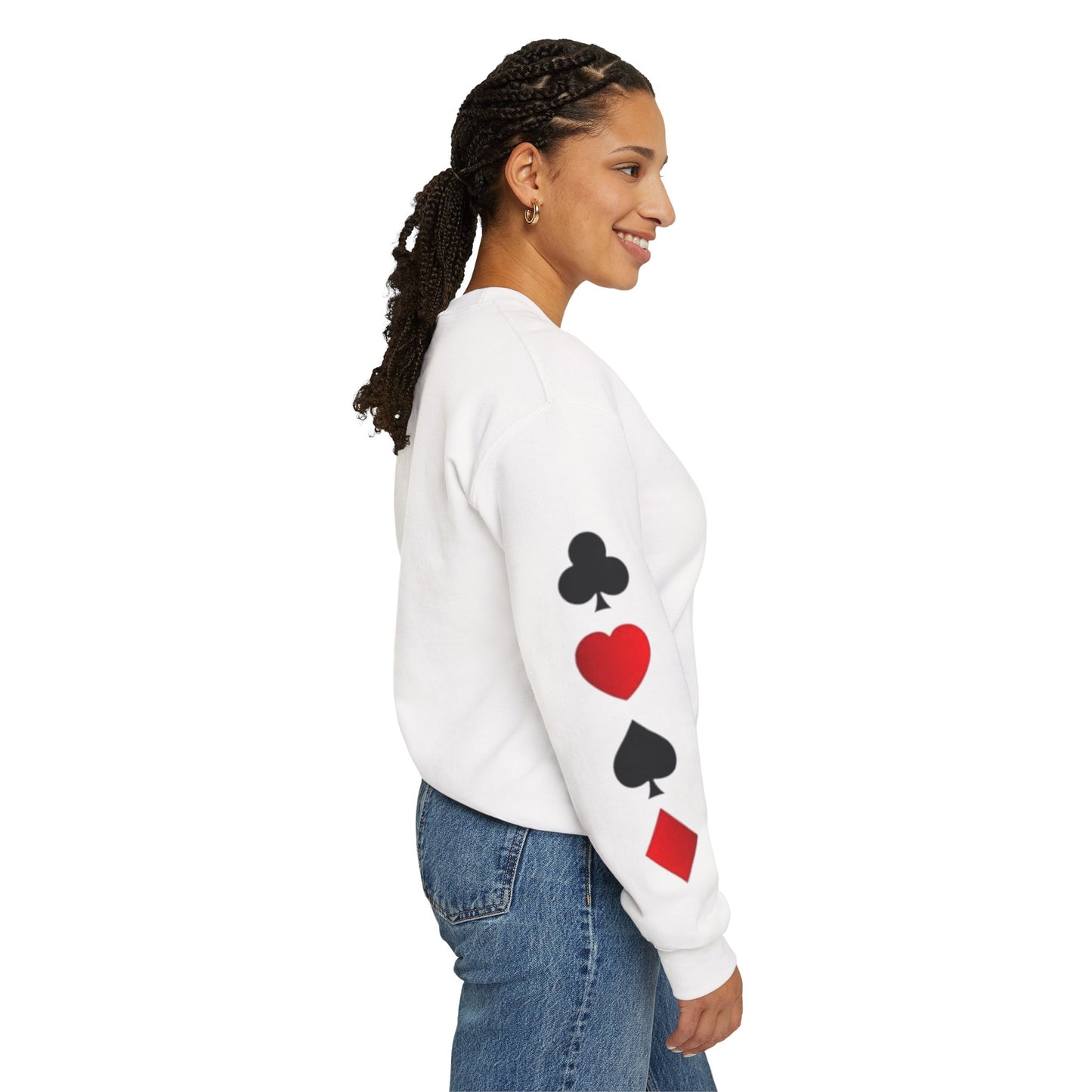 Playing Card King Sweatshirt -  Crewneck, Cozy Fashion, Great for Gamers, Casual Wear, Perfect for Game Night, Gift Idea