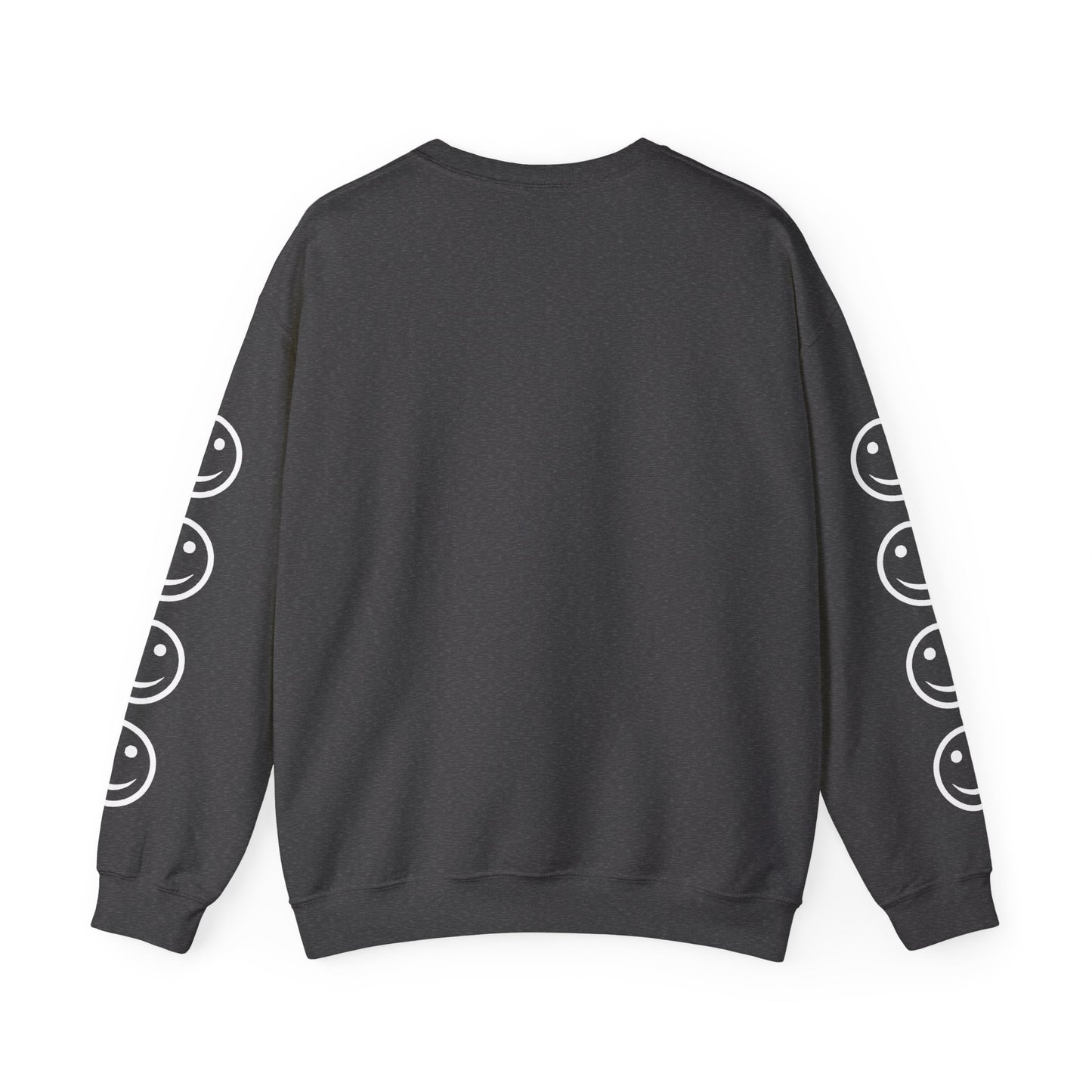 Smiley Face Crewneck Sweatshirt , Casual Wear, Gift for Friends, Cozy Layering, Everyday Comfort