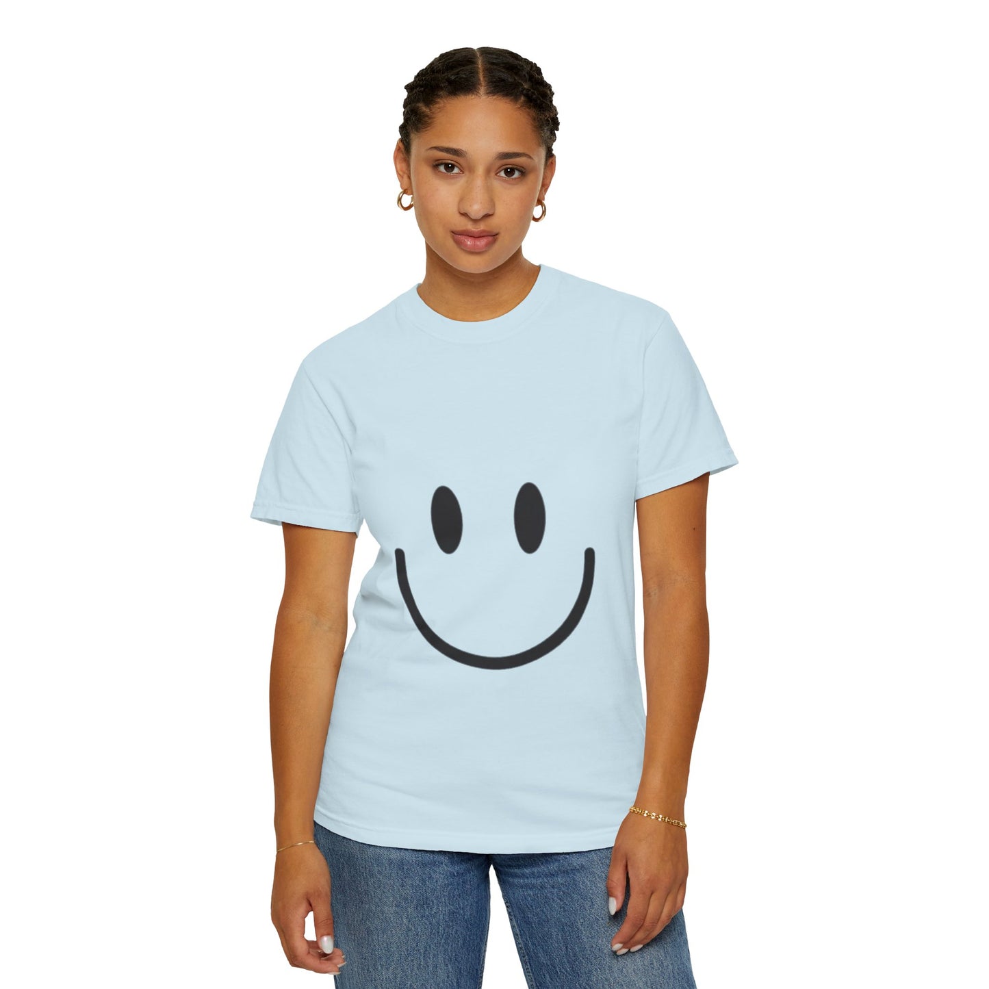 Smiley Face  T-Shirt, Fun Graphic Tee, Casual Wear, Gift for Friends, Positive Vibes Shirt, Happy Birthday Gift, Summer Essentials