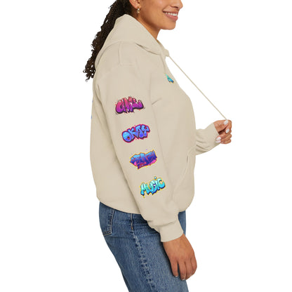 Graffiti Art  Hoodie - Cozy Streetwear, Unique Gift for Art Lovers, Perfect for Festivals, Casual Wear, Cool Graphic Sweatshirt