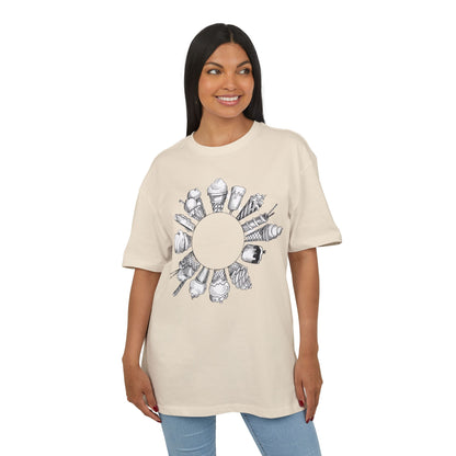 Ice Cream Lovers  Heavy Oversize Tee, Summer Fashion, Casual Wear, Gift for Foodies, Ice Cream Enthusiasts, Comfort Tee