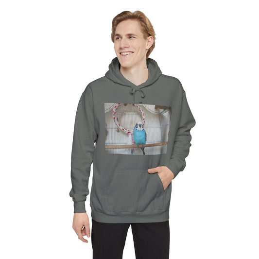 Bird Lover's Three-Panel Fleece Hoodie, Cozy Bird Sweatshirt, Pet Gift, Animal Lover Apparel, Cute Bird Design, Warm Winter Wear