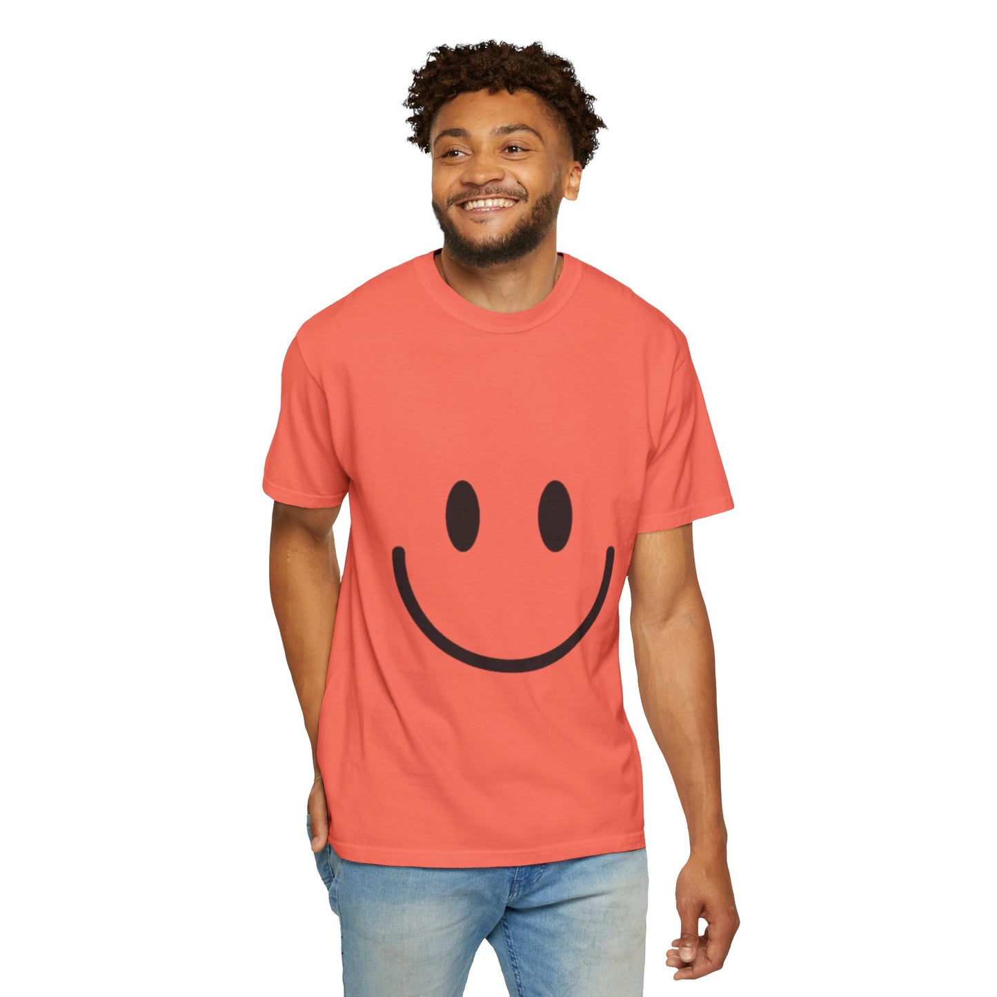 Smiley Face  T-Shirt, Fun Graphic Tee, Casual Wear, Gift for Friends, Positive Vibes Shirt, Happy Birthday Gift, Summer Essentials