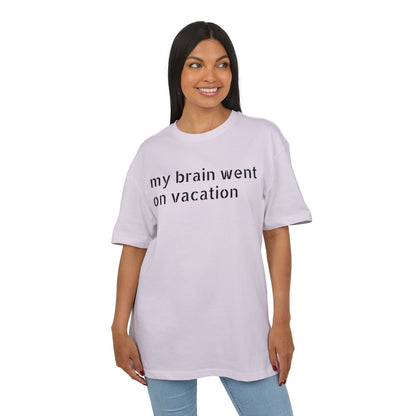 Vacation Vibes  Heavy Oversize Tee, Relaxed Fit Shirt, Casual Wear, Travel Shirt, Gift for Her, Funny Quote Tee