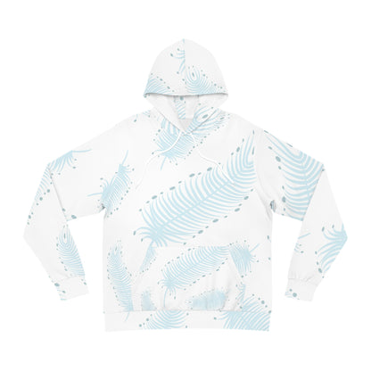 Tropical Leaf Hoodie, Cozy Fashion Sweatshirt for Beach Lovers,  Chillwear, Gift for Nature Enthusiasts, Trendy AOP Design