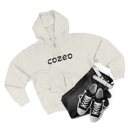 Cozeo Zip Hoodie, Comfortable Sweatshirt, Casual Fashion, Gift for Friends, Cozy Layering Piece