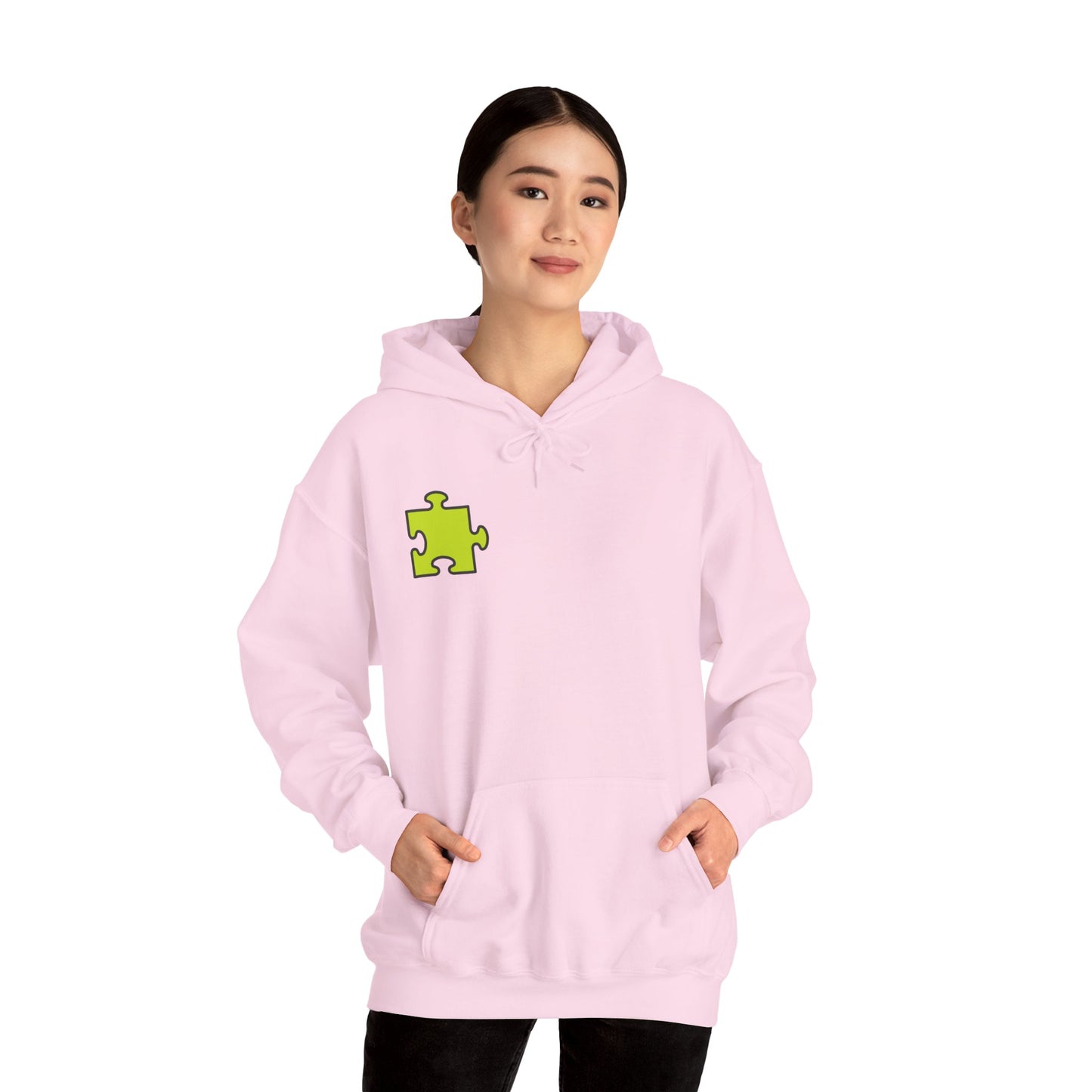 Colorful Puzzle Piece Hoodie for Creative Minds, Perfect for Gifts, Cozy Sweatshirt for Everyday Wear,