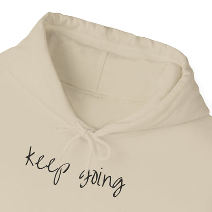 keep going design Heavy Blend™ Hooded Sweatshirt
