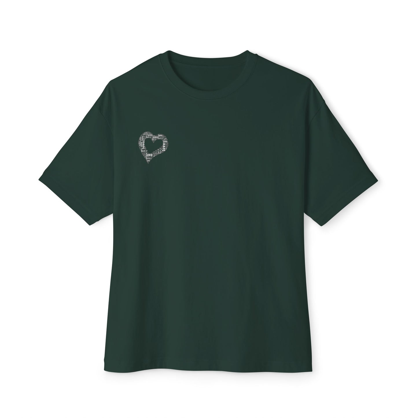 Minimalist Heart Oversized Tee, Casual  T-Shirt, Comfortable Everyday Wear, Perfect for Gifts, Summer Fashion, Relaxed Fit