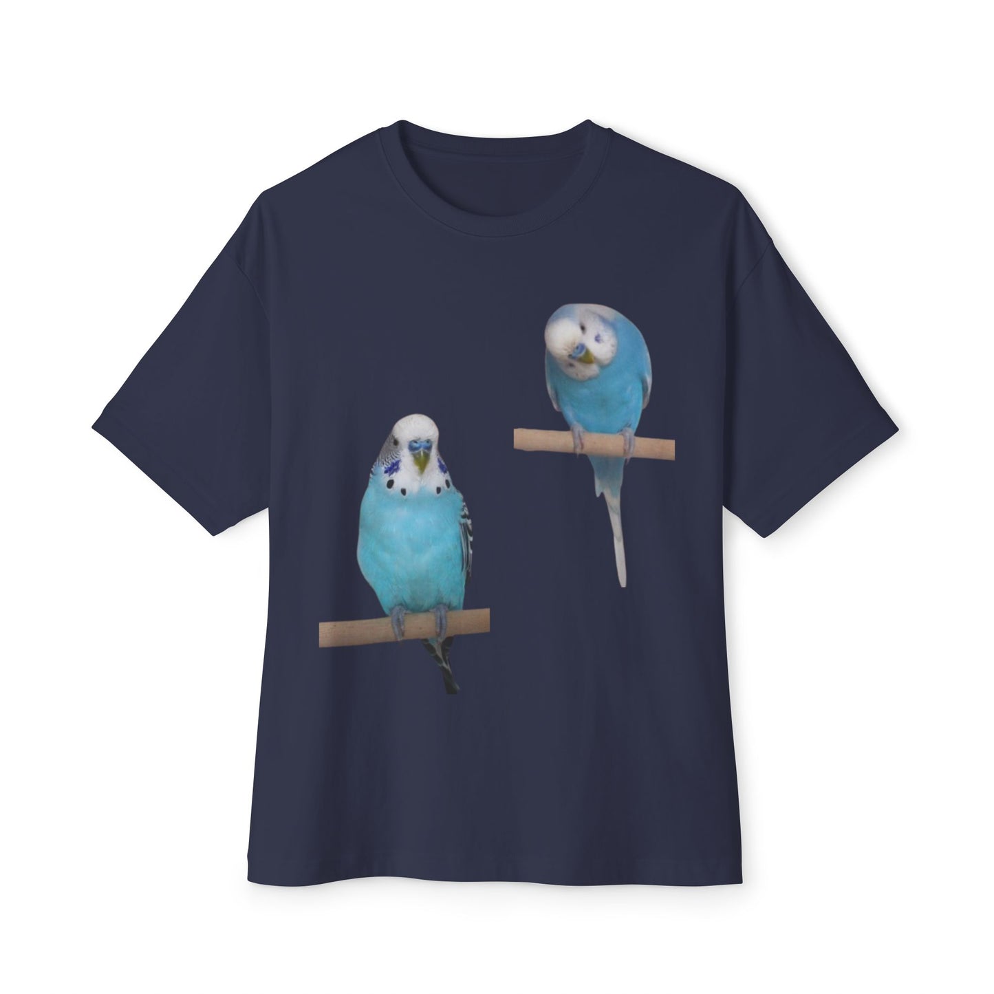 Colorful Budgie Boxy Tee, Comfortable Fashion, Bird Lover Gift, Casual Everyday Style, Unique Animal Tee,  Graphic Shirt