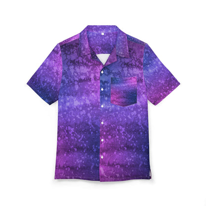 Vibrant Tie-Dye Hawaiian Shirt for Summer Vibes, Beachwear, Casual Outing, Tropical Aesthetic, Vacation Essential