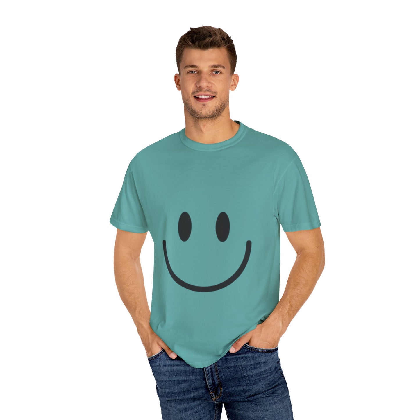 Smiley Face  T-Shirt, Fun Graphic Tee, Casual Wear, Gift for Friends, Positive Vibes Shirt, Happy Birthday Gift, Summer Essentials