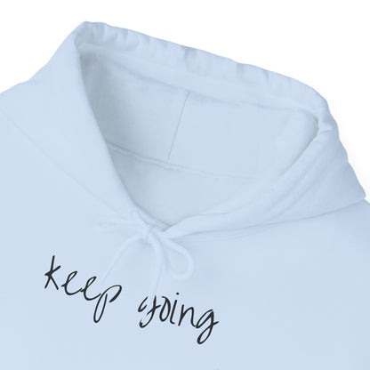 keep going design Heavy Blend™ Hooded Sweatshirt