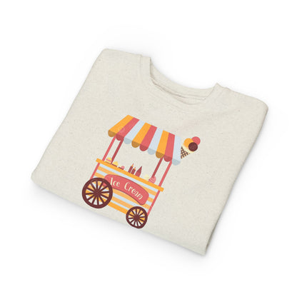 Ice Cream Stand Toddler Sweatshirt, Cute Kids Pullover, Summer Outfit, Gift for Birthday, Ice Cream Party Apparel