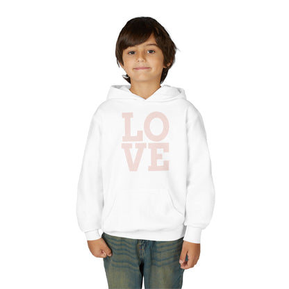 Love Youth Hoodie - Soft Blend Sweatshirt for Teens, Cute Gift for Birthdays, Valentine's Day, Cozy Casual Wear, Inspirational Apparel