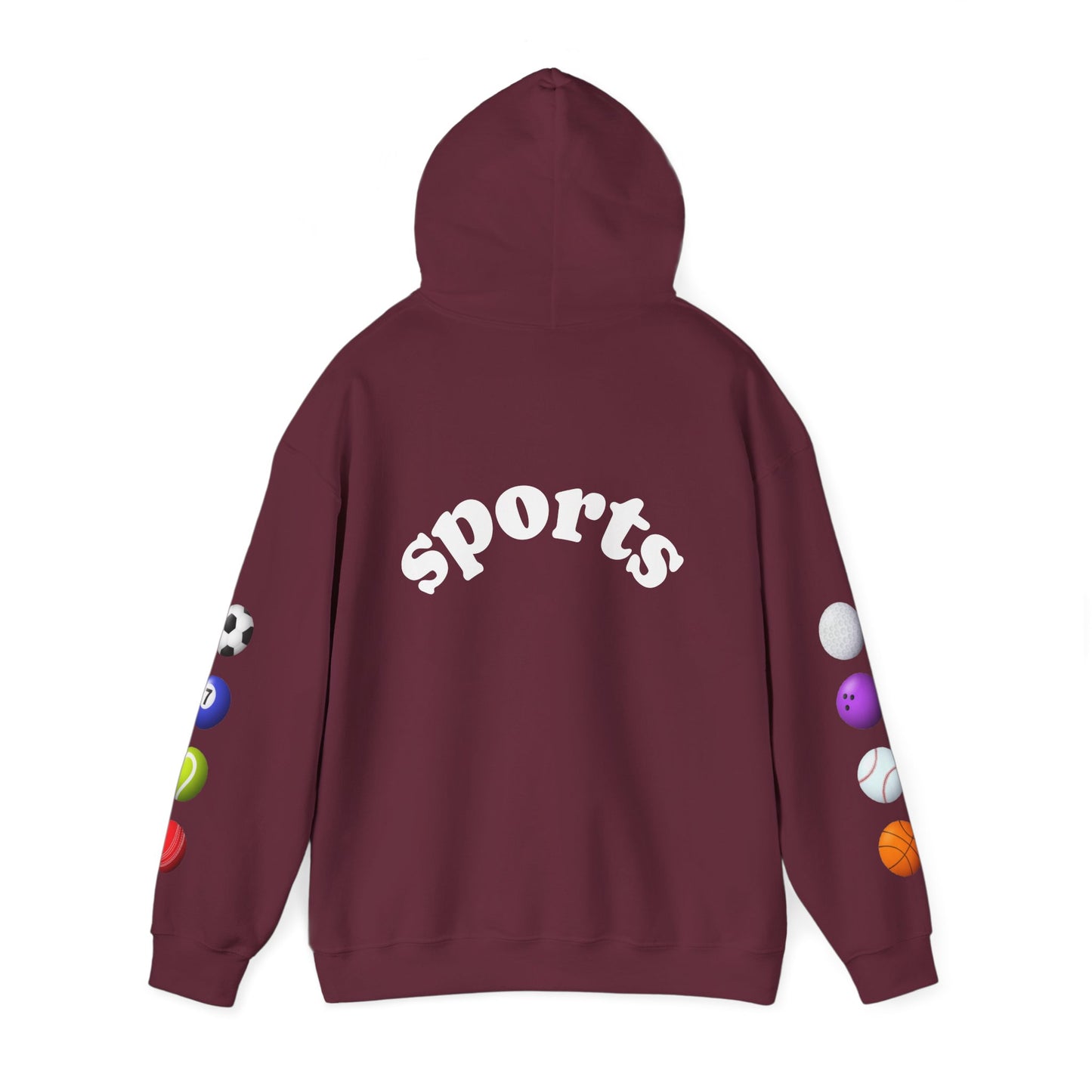 Sports-Themed Hoodie, Perfect for Athletes, Gifts for Sports Lovers, Cozy Sweatshirt for Game Days, Casual Wear