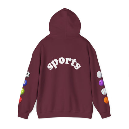 Sports-Themed Hoodie, Perfect for Athletes, Gifts for Sports Lovers, Cozy Sweatshirt for Game Days, Casual Wear