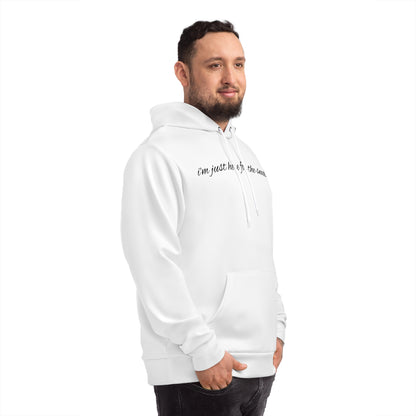 Cozy Statement Hoodie: "I'm Just Here for the Snacks" - Perfect for Food Lovers, Casual Wear, Gifts, Birthdays, Holidays