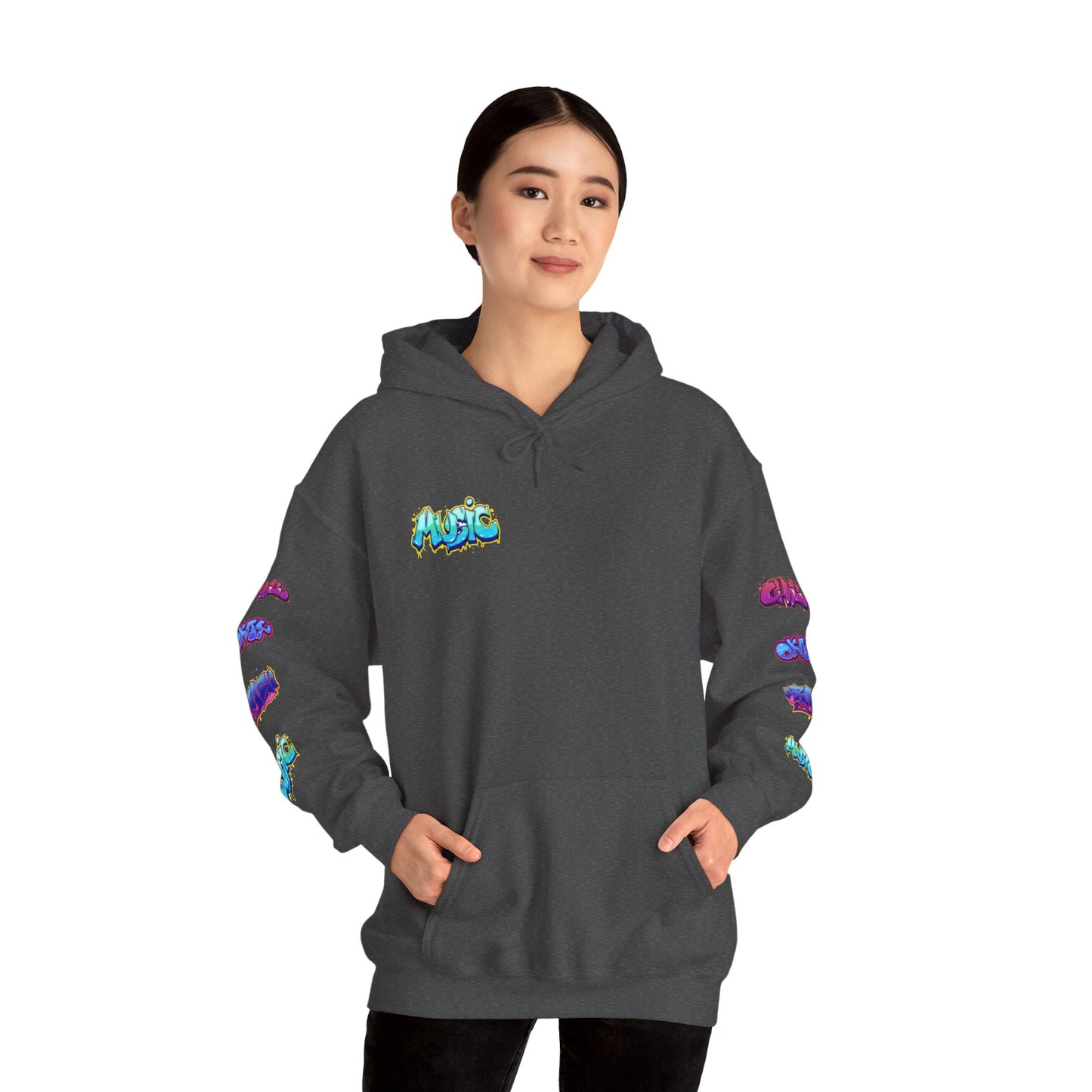 Graffiti Art  Hoodie - Cozy Streetwear, Unique Gift for Art Lovers, Perfect for Festivals, Casual Wear, Cool Graphic Sweatshirt