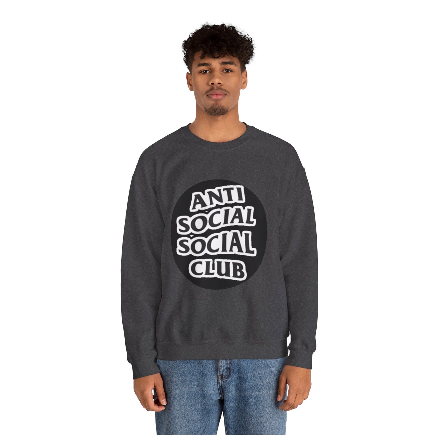 Crewneck Sweatshirt - Anti Social Club Edition, Cozy Sweatshirt, Streetwear Fashion, Gift for Introverts, Lounge Wear, Casual Outfit